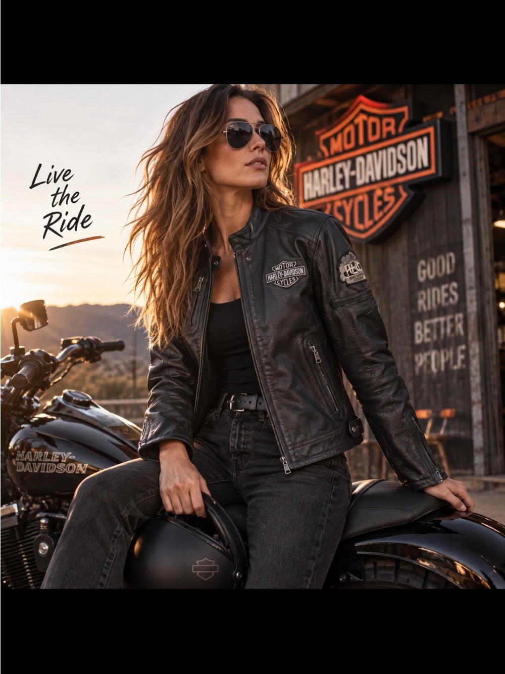 HARLEY DAVIDSON, the moto rider leather jacket!